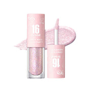 16BRAND Candy Rock Sugar Party glitter eyeshadow in iridescent pink-lavender shade, offering a sparkling finish for vibrant eye makeup.