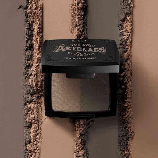 Close-up of Artclass Hair Shading - Dark Ash texture and color tones. Perfect for blending into dark hair for a seamless appearance.